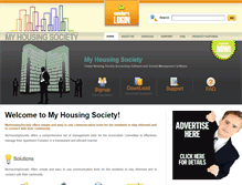 Tablet Screenshot of myhousingsociety.com